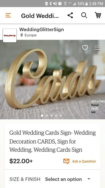 Card / gift table