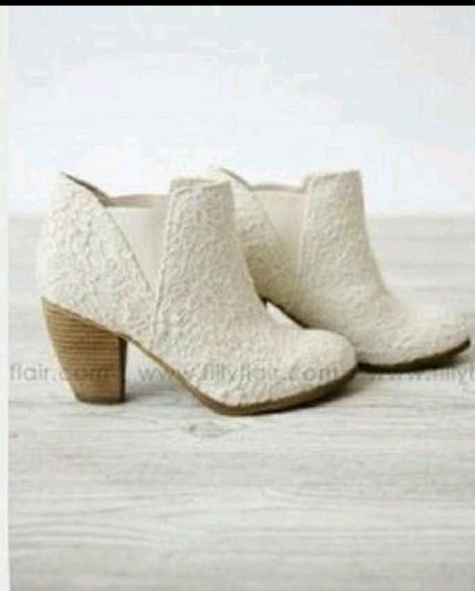 Shoes for a ruffle wedding dress!