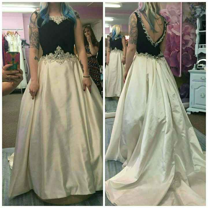 What was the most unique dress you tried on? Pics?