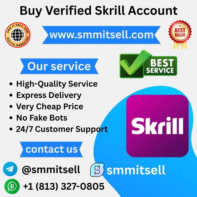 SMMITSell provides high-quality Skrill accounts at very cheap prices