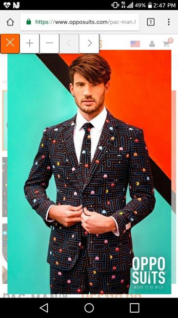 Cute brag - my fh is too cute picking a tux! - 1
