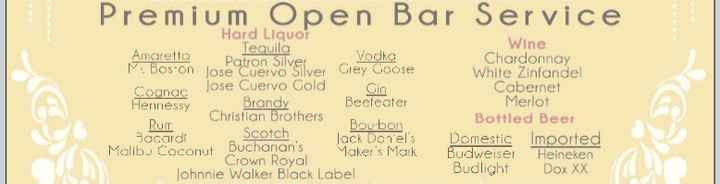 Open Bar or No? - 1