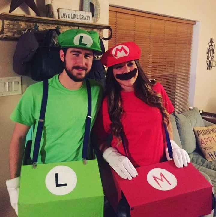 Happy Halloween post a pic of you and your fiancé in costumes