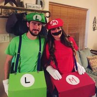 Happy Halloween post a pic of you and your fiancé in costumes