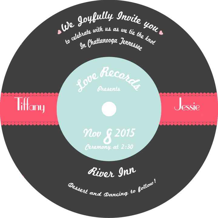 Designed and printing my own invitations