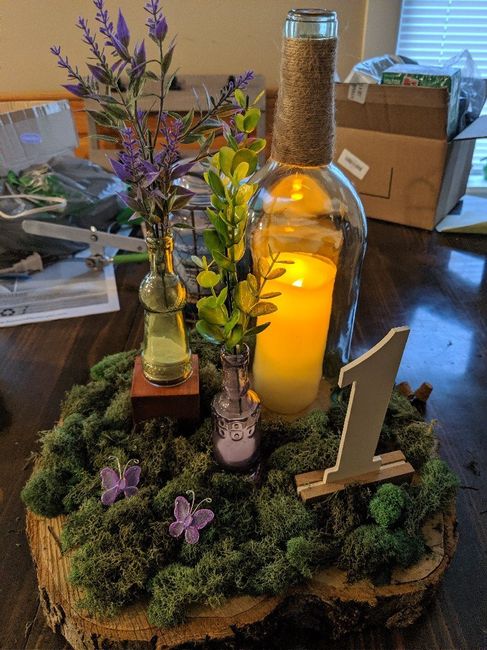 Barn Wedding Centrepieces - 1