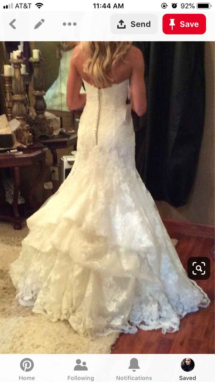 Bustle help! I always thought the function of them was a bit more  discreet but I just got my dress back and the buttons are HUGE, plastic,  and there are so many!!!