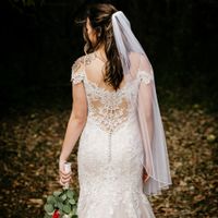 Back of dress and DIY veil