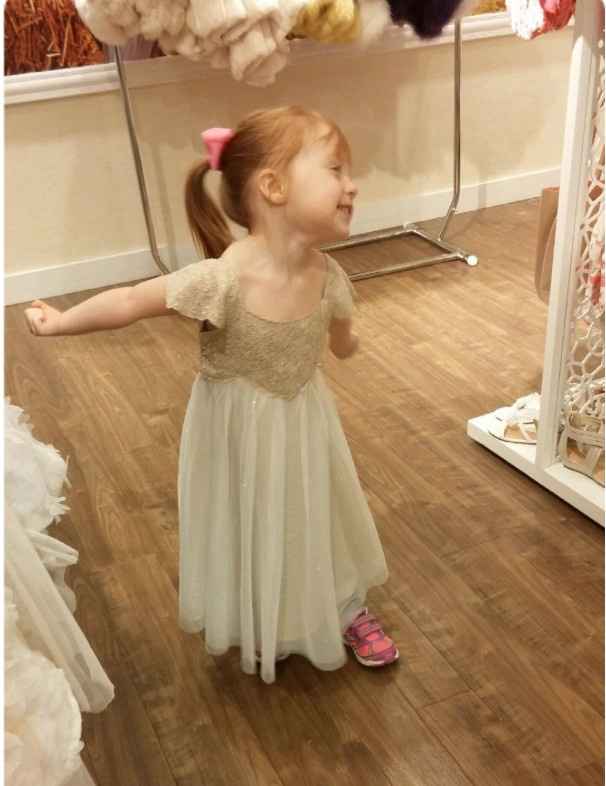 Flower girl got her dress and I LOVE IT!