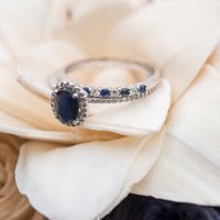 My engagement and wedding ring