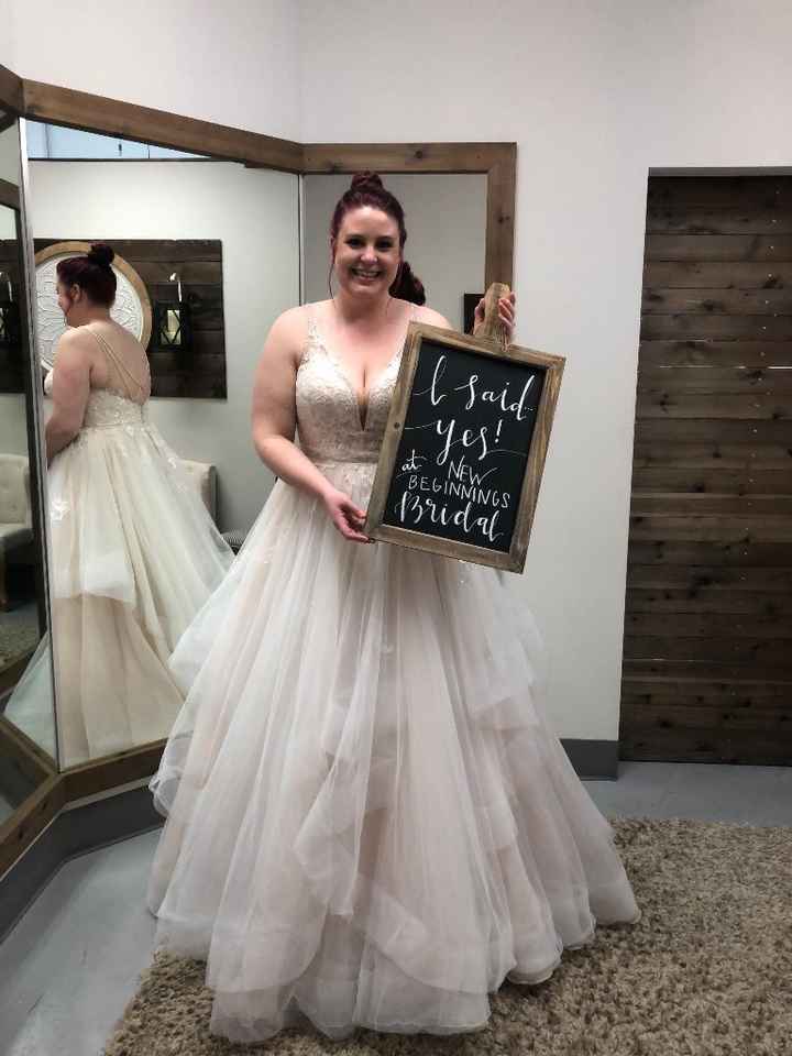 My wedding dress, i absolutely love it, adding sleeves!  Anyone else wearing a ball gown?? - 1