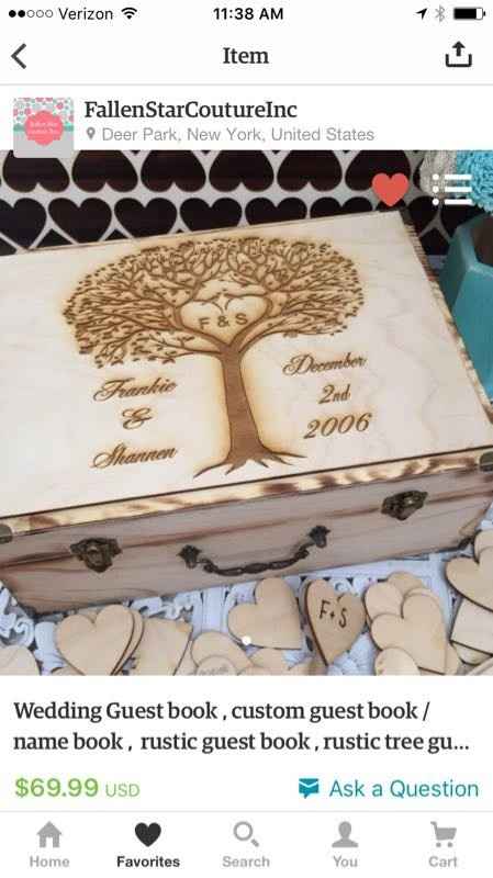 Where'd you find your non-traditional guestbook?