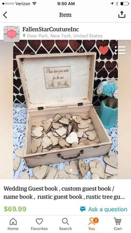 Mini spin-off: Share your guestbooks and card boxes!