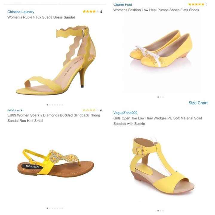 In search of yellow shoes