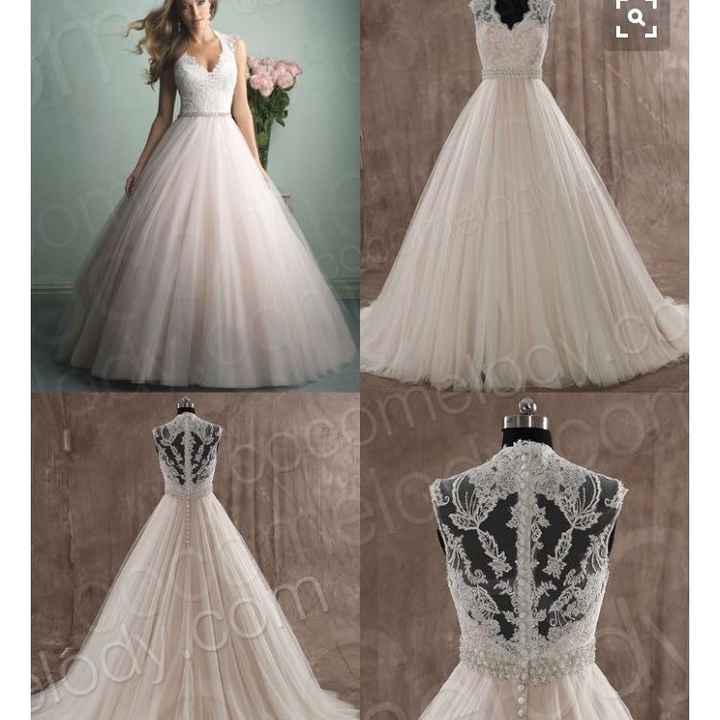 Blush wedding dress