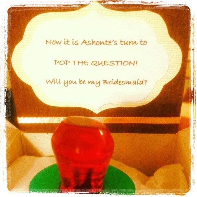 Bridesmaids information and gift