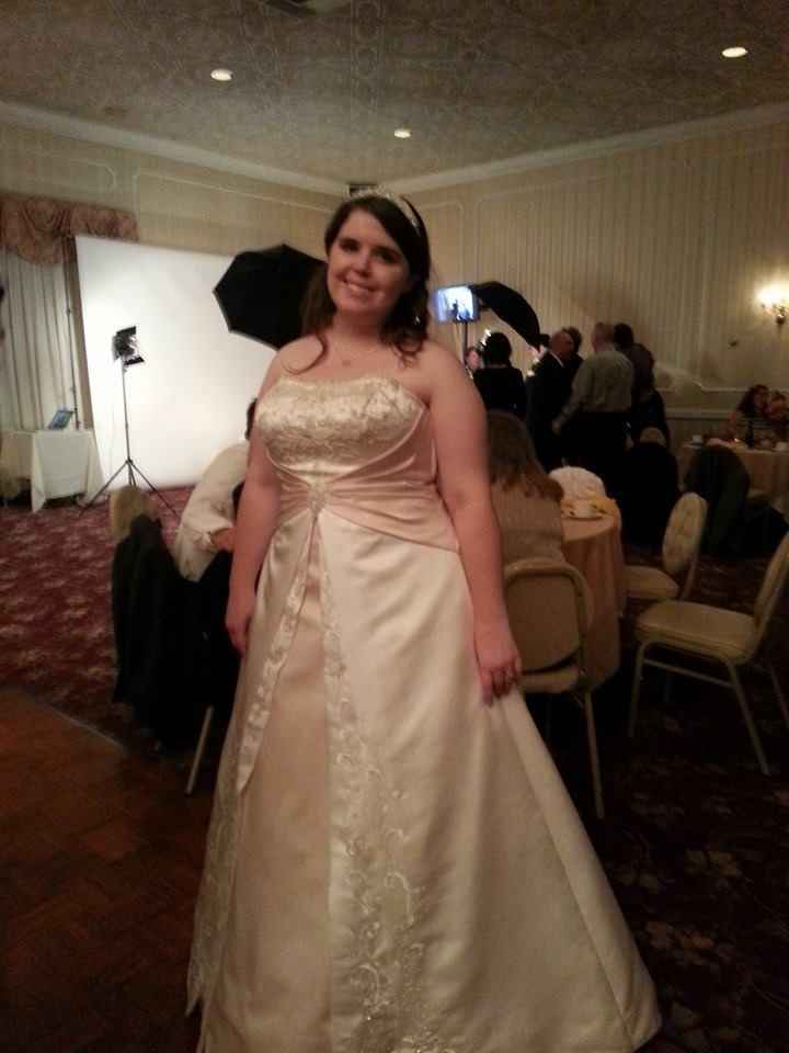 Show me you in your dress versus the model!
