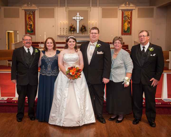 Show me what the parent(s) are wearing...