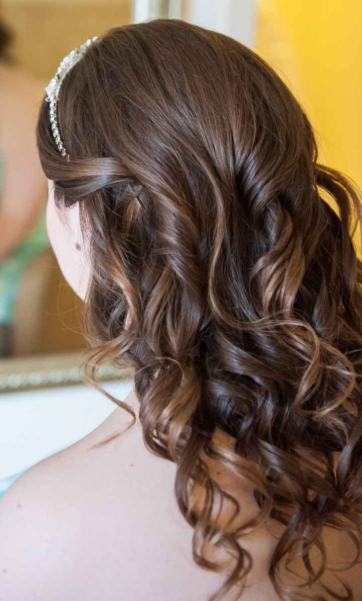 wedding day hair