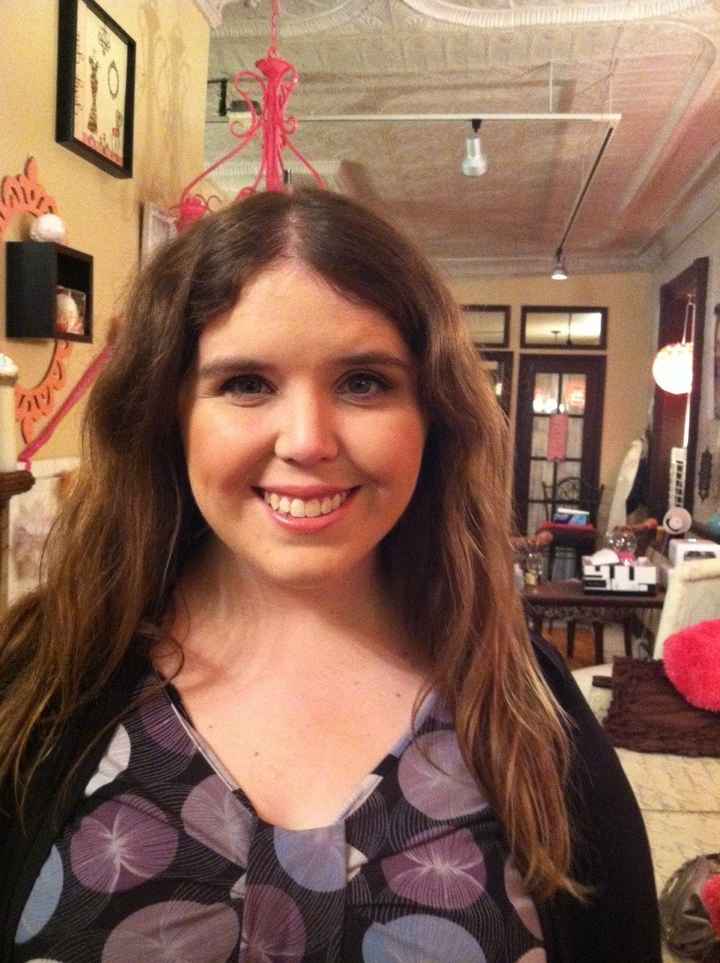 Hair & Makeup Trial today - **pics** :)