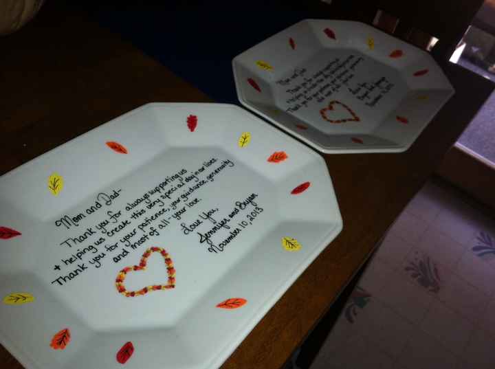 my DIY parents gift and toasting flutes