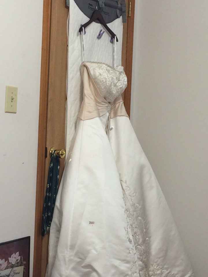 Getting my dress ready for preservation.. some thoughts