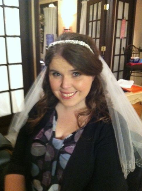 Hair & Makeup Trial today - **pics** :)