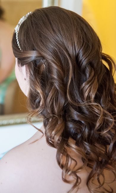 wedding day hair