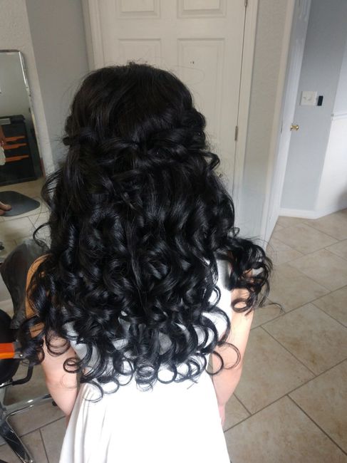 Hair and makeup trial today - 1