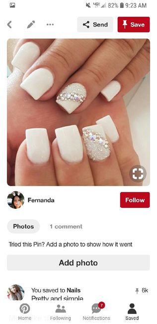 Bride nails. How did you wear your nails? 2