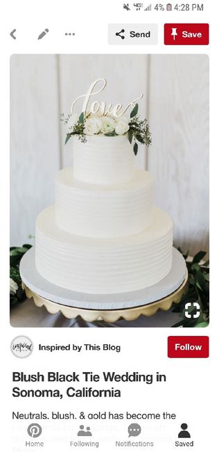 How much was your wedding cake? 5