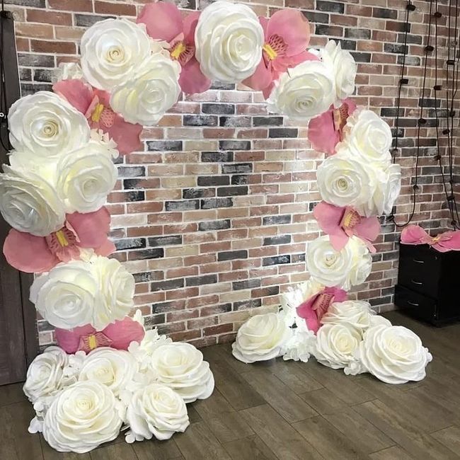 Giant Paper Flower Wall 1