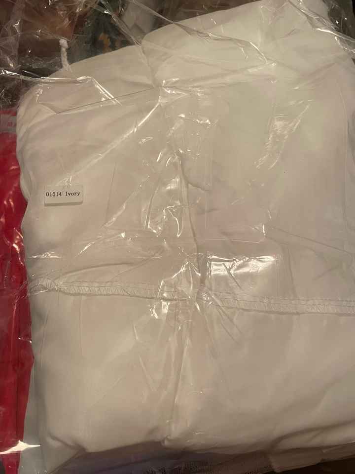 Ivory dress with white petticoat? - 1