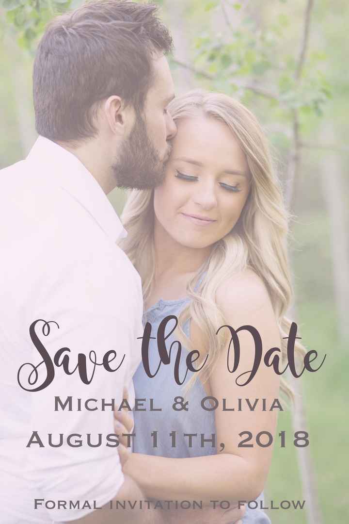DIY save the dates