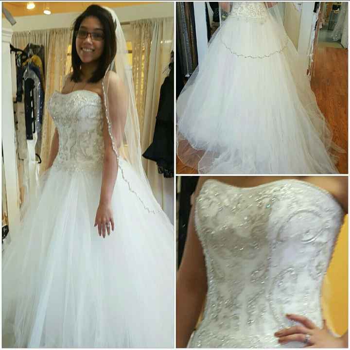 I bought my dress yesterday!!