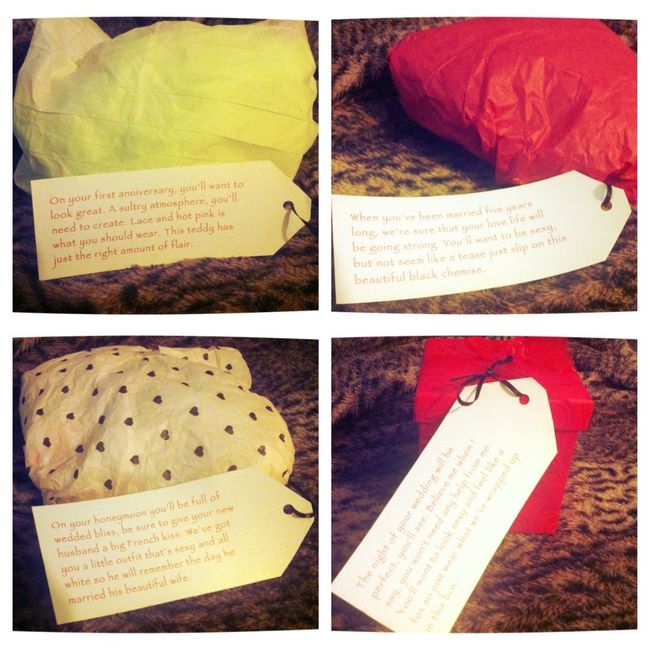 DIY Bridal Shower Lingerie Poem