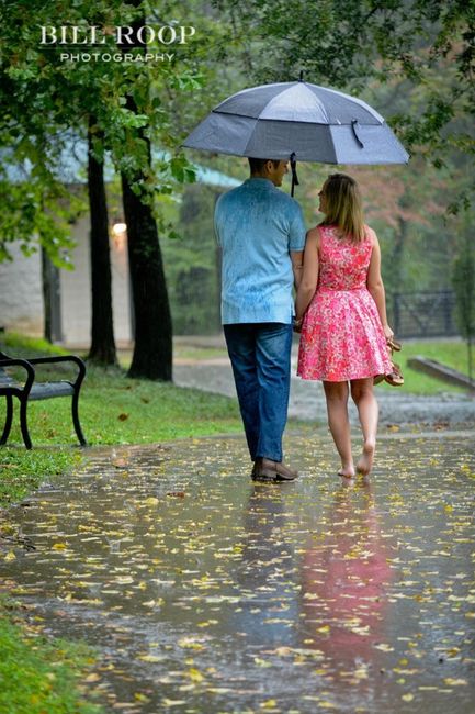 Rainy Engagement Shoot