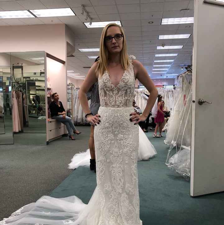  Showing off the dress. - 1