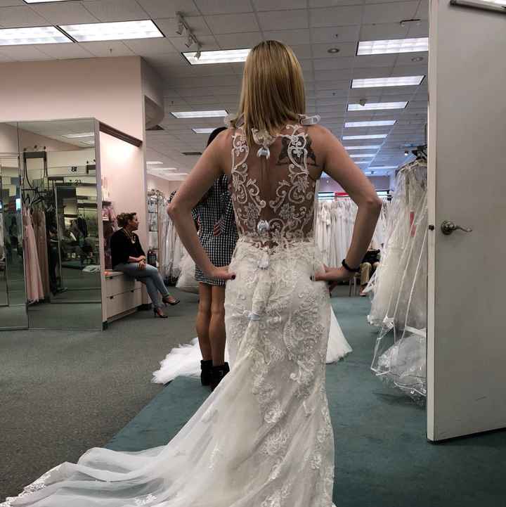  Showing off the dress. - 2