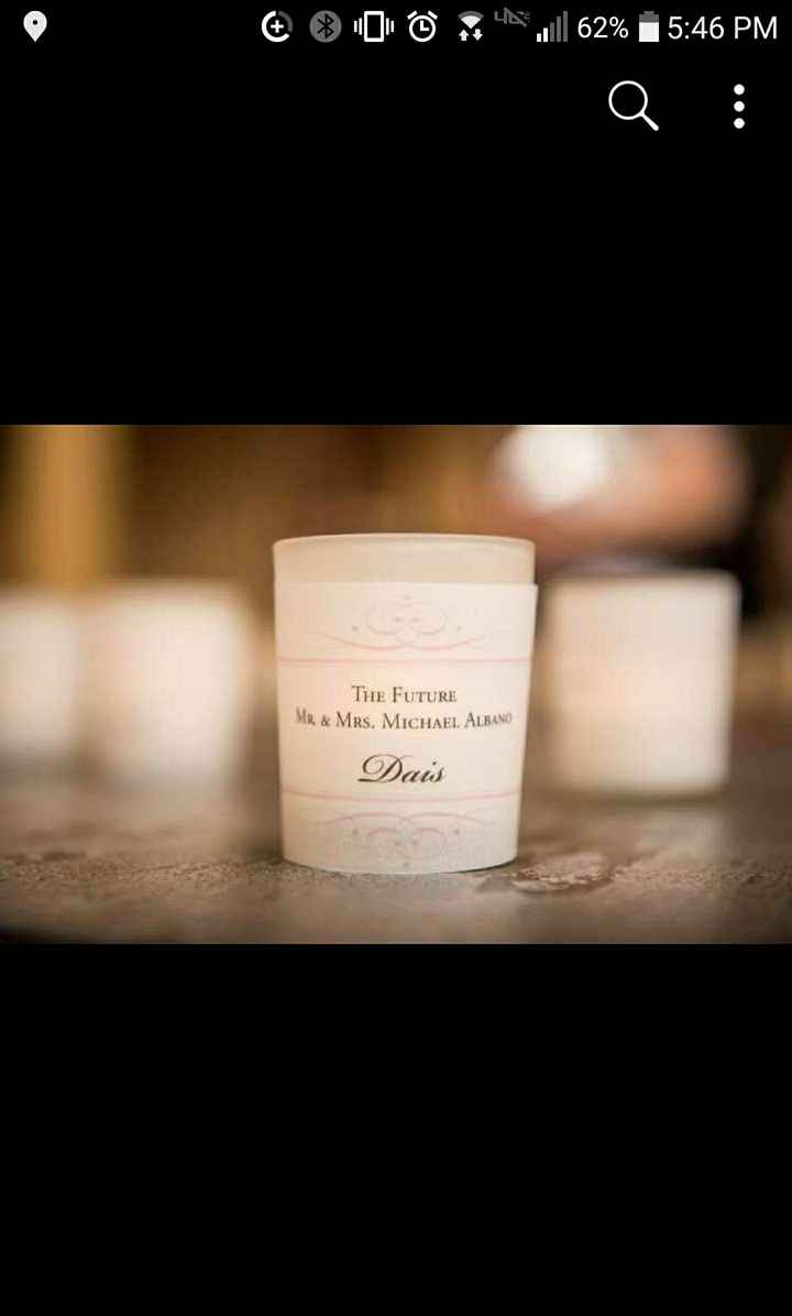 What are you doing for wedding favors? - 1