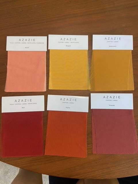 Summer sunset mismatched bridesmaids colors 3