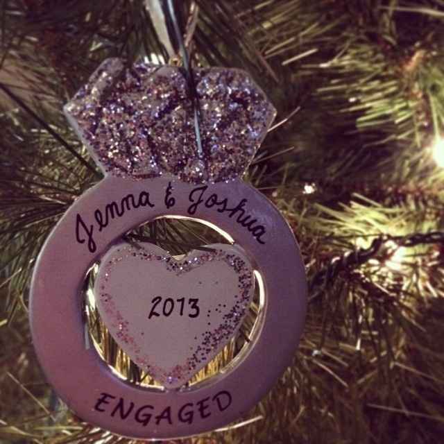 Wedding/Engagement Christmas Ornaments