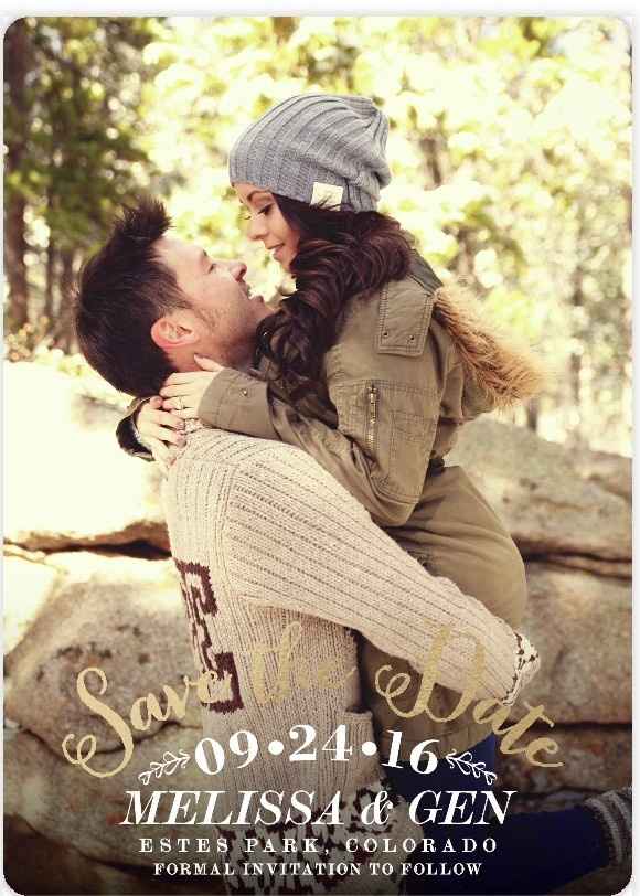 Save the dates are in. :D