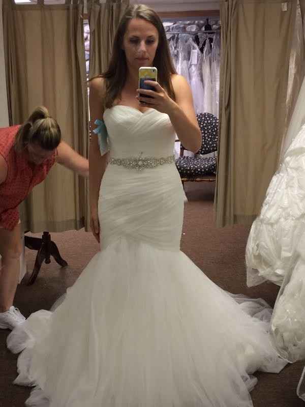 First fitting - my dress finally came!