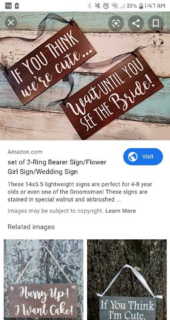 Flower Girl/ Ring Bearer Ages 1