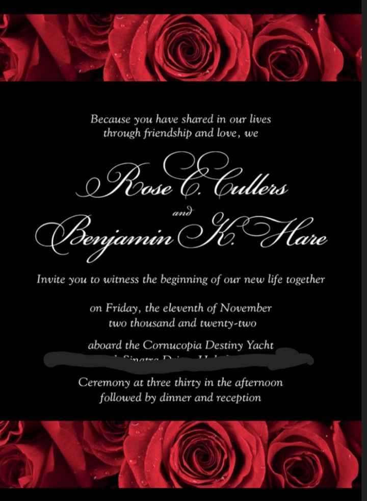 Show me your invitations! - 1