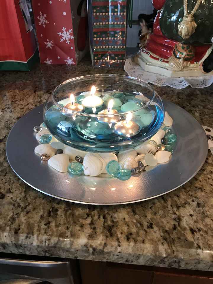  Table centerpiece for beach wedding - 1