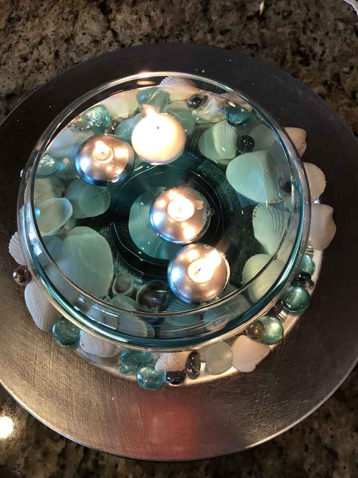  Table centerpiece for beach wedding - 2