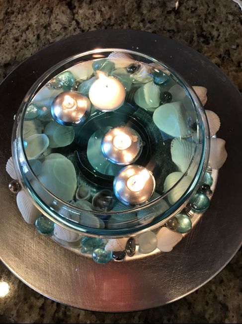  Table centerpiece for beach wedding - 2