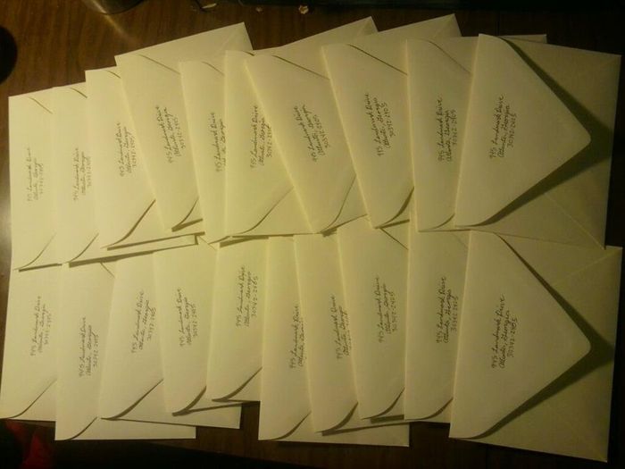 Addressing Invitations... do I need to re-do these??? HELP